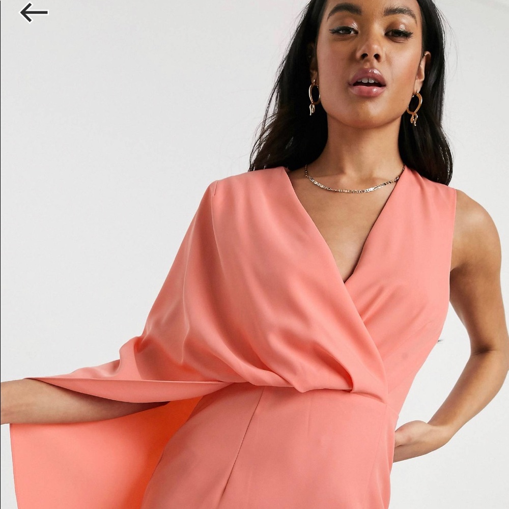 NWT ASOS Pencil Sleeveless Cocktail Dress w/ Cape